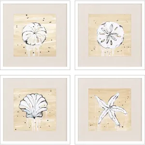 Ocean Gems S/4 Framed Art