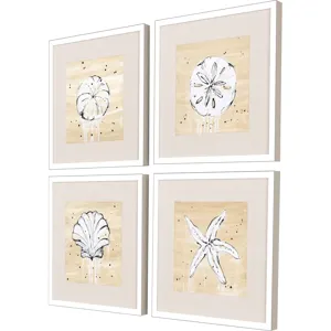 Ocean Gems S/4 Framed Art