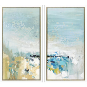 Lagoon Blue S/2 Framed Art