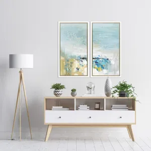 Lagoon Blue S/2 Framed Art
