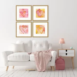 Heart of Hearts S/4 Framed Art