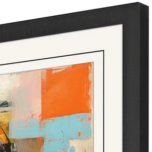 Block Horse Impression I Framed Art