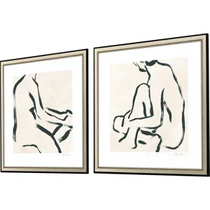 Line Study I S/2 Framed Art