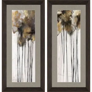 Inky Trees S/2 Framed Art