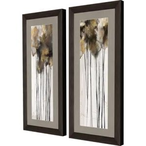 Inky Trees S/2 Framed Art