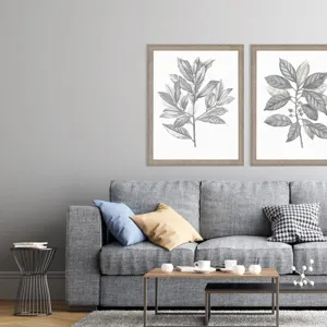 Silvered Leaves III Framed Art