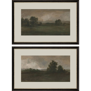 Dusk Panoramic Vista S/2 Framed Art