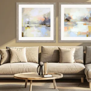 Misty Horizon I Framed Art