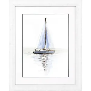 Mirrored Sailboat I Framed Art