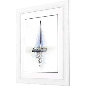 Mirrored Sailboat I Framed Art