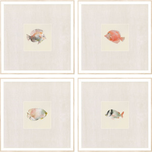 Coastal Medley S/4 Framed Art