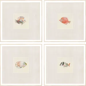 Coastal Medley S/4 Framed Art