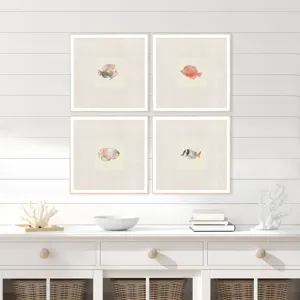 Coastal Medley S/4 Framed Art
