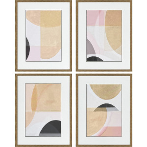 Curved Forms S/4 - Framed Art