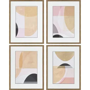 Curved Forms S/4 - Framed Art