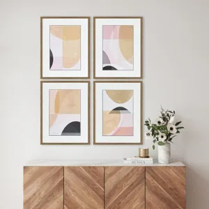 Curved Forms S/4 - Framed Art