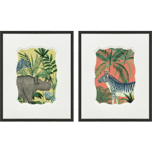 Wild Wonderland II S/2 - Framed Art