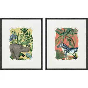 Wild Wonderland II S/2 - Framed Art
