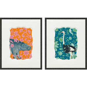 Wild Wonderland III S/2 - Framed Art
