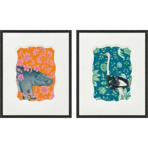 Wild Wonderland III S/2 - Framed Art
