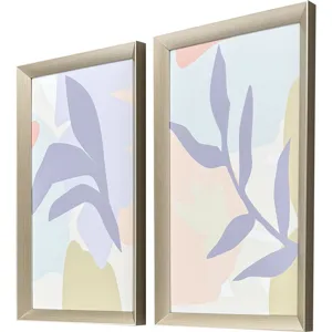 Pastel Tropics S/2 - Framed Art