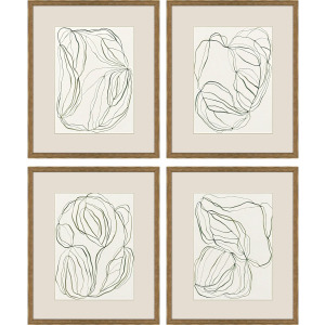 Linear Composition S/4 - Framed Art