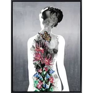 Silhouette in Bloom II - Canvas