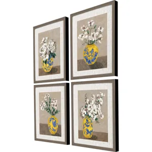 Decorative Bouquet S/4 - Framed Art