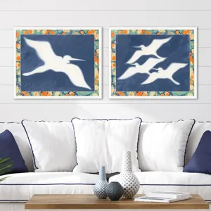 Egrets - Flight S/2 - Framed Art