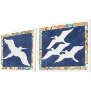 Egrets - Flight S/2 - Framed Art