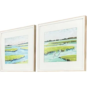 Dusky Marsh S/2 - Framed Art