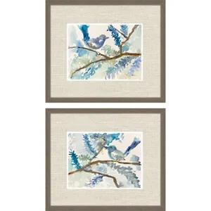 Here Birdie Birdie S/2 - Framed Art