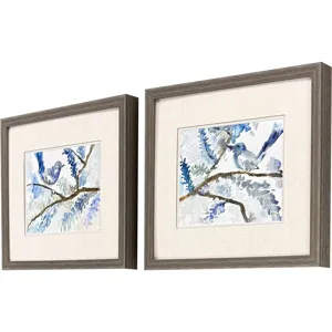 Here Birdie Birdie S/2 - Framed Art