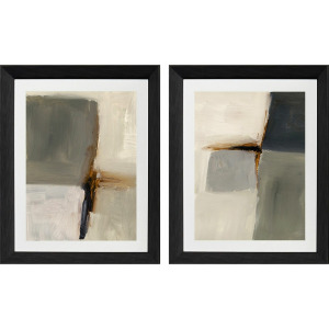 Segmented Neutrality S/2 - Framed Art