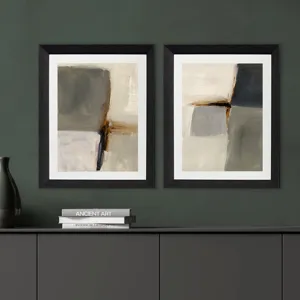 Segmented Neutrality S/2 - Framed Art