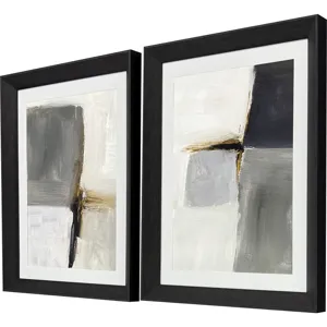 Segmented Neutrality S/2 - Framed Art