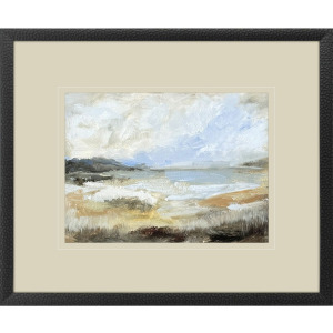 Smudged Coastline I - Framed Art