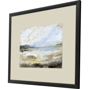 Smudged Coastline I - Framed Art