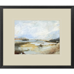 Smudged Coastline II - Framed Art