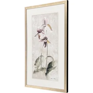 Purple Dancing Orchid II - Framed Art