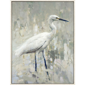 White Egret - Canvas