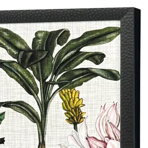 Monkey on Linen II - Framed Art
