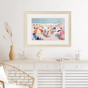 Summer Days on Beach I - Framed Art