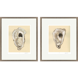 Sepia Oysters II S/2 - Framed Art