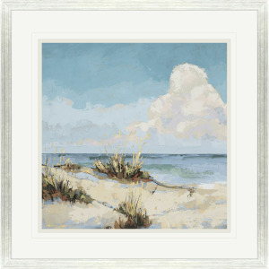 Cloudy Beach I - Framed Art
