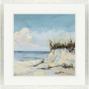 Cloudy Beach II - Framed Art