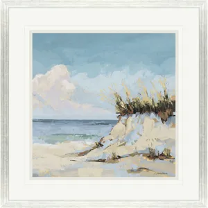 Cloudy Beach II - Framed Art
