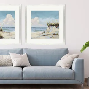 Cloudy Beach II - Framed Art