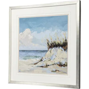 Cloudy Beach II - Framed Art