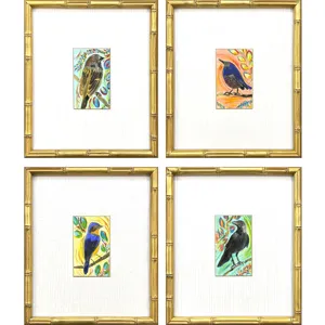 Sassy Birds S/4 Framed Art